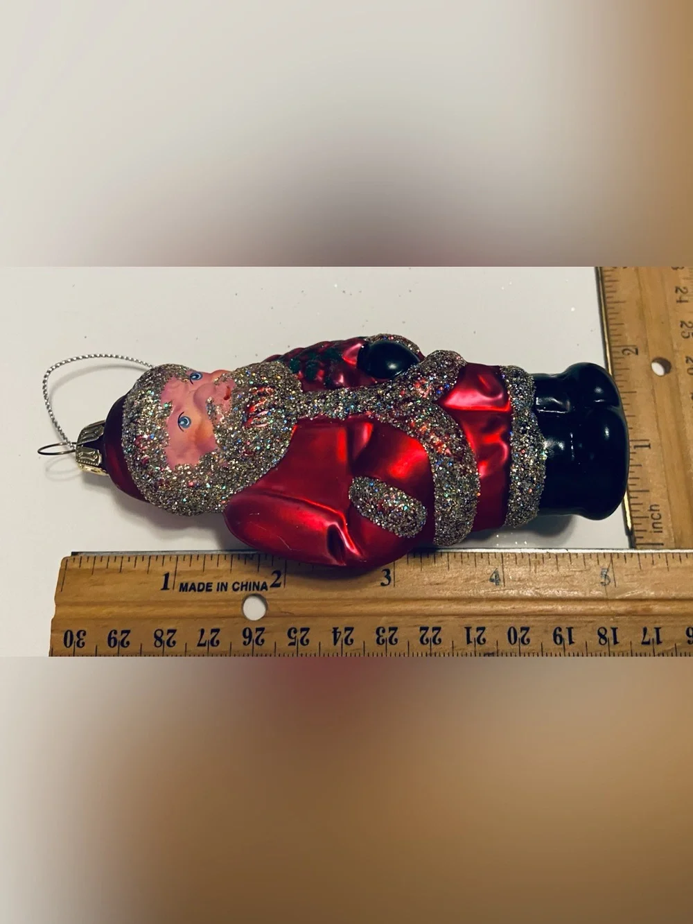 LAUSCHA Glas Holiday Santa Ornament Collection (3)- In Box